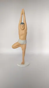 Figura de yoga.Virasana.Resina de Poliuretano 20 cm