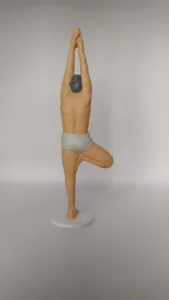 Figura de yoga.Virasana.Resina de Poliuretano 20 cm