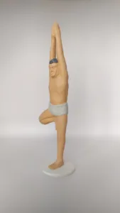 Figura de yoga.Virasana.Resina de Poliuretano 20 cm